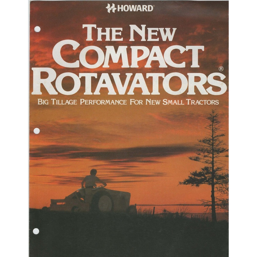 Howard The New Compact Rotavators Brochure Model HN HJ Small Tractor Tillage